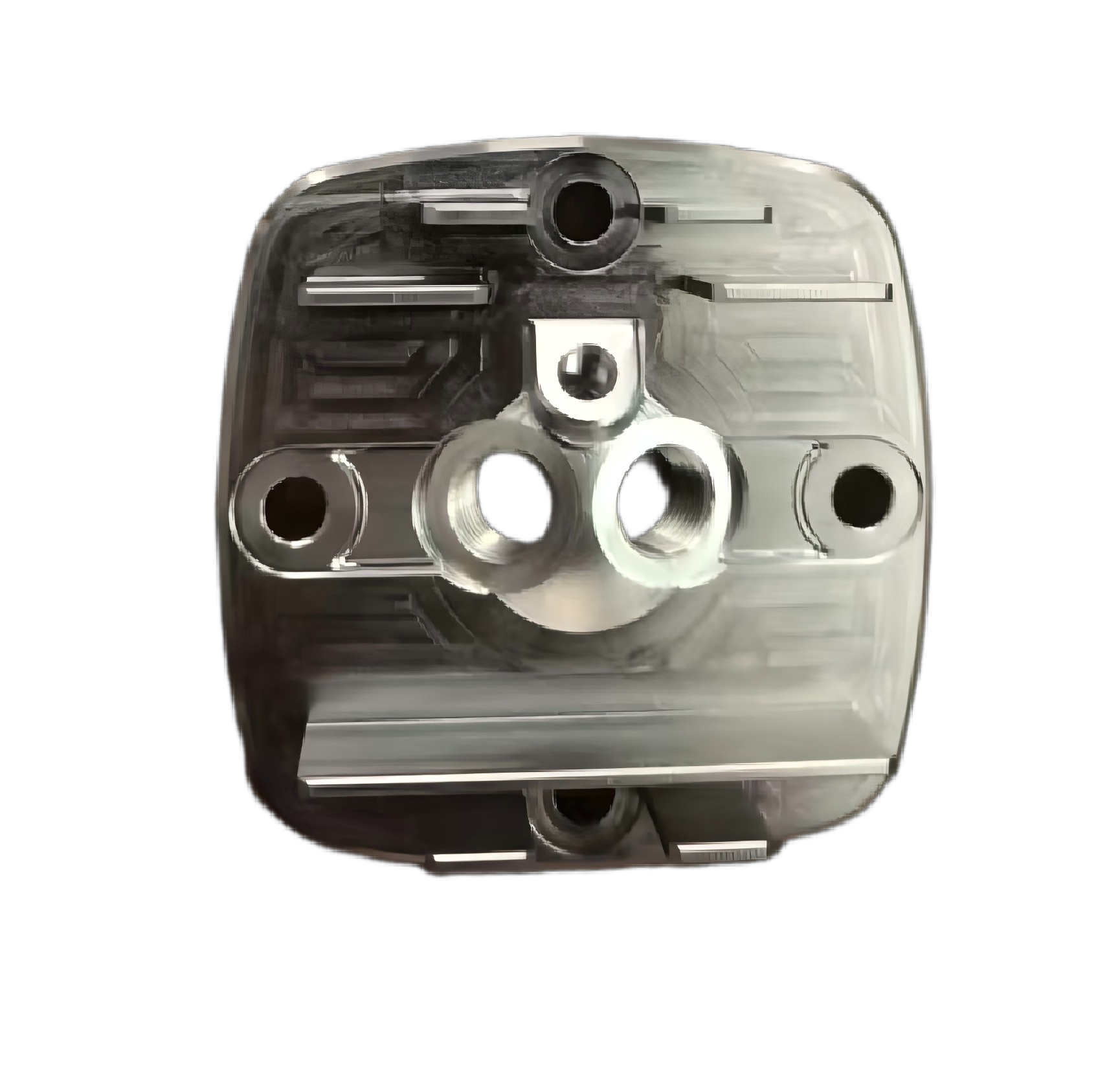Manufactured dual-spark high-compression cylinder head used for engine-generator bench testing